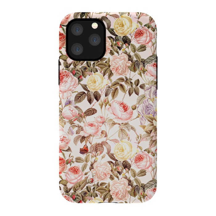iPhone 11 Pro StrongFit Vintage Roses Pattern by  Utart