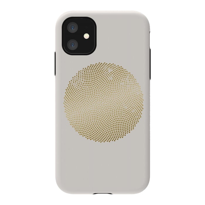 iPhone 11 StrongFit Golden Ornament Off White by Andrea Haase