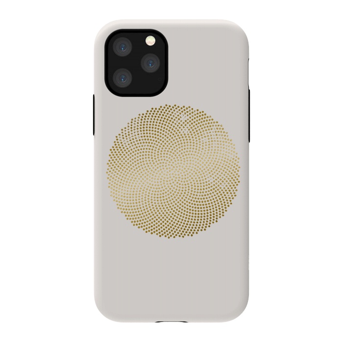 iPhone 11 Pro StrongFit Golden Ornament Off White by Andrea Haase