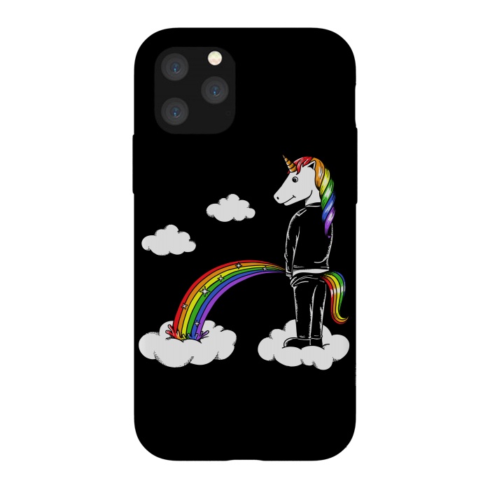 iPhone 11 Pro StrongFit Unicorn Rainbow by Coffee Man