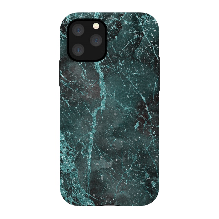iPhone 11 Pro StrongFit Glamorous Turquoise Glitter 2 by Andrea Haase