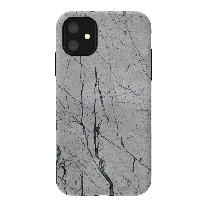 iPhone 11 StrongFit Marbled Concrete by Andrea Haase
