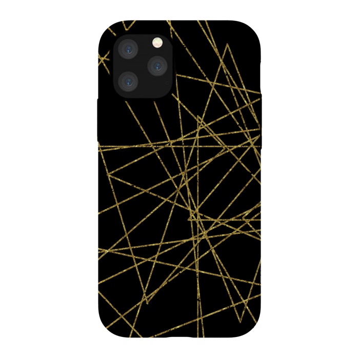 iPhone 11 Pro StrongFit Golden Lines by Andrea Haase