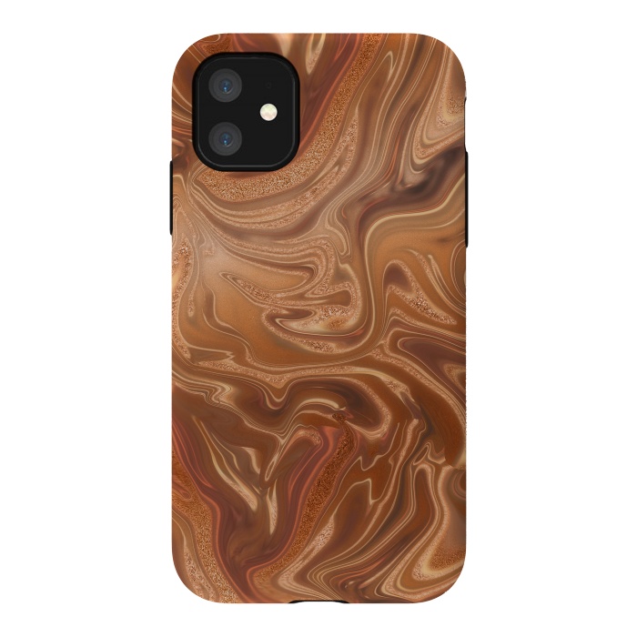 iPhone 11 StrongFit Shimmering Copper Glamorous Luxury 2 by Andrea Haase