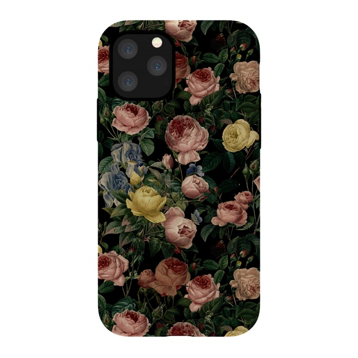 iPhone 11 Pro StrongFit Night Vintage Roses by  Utart