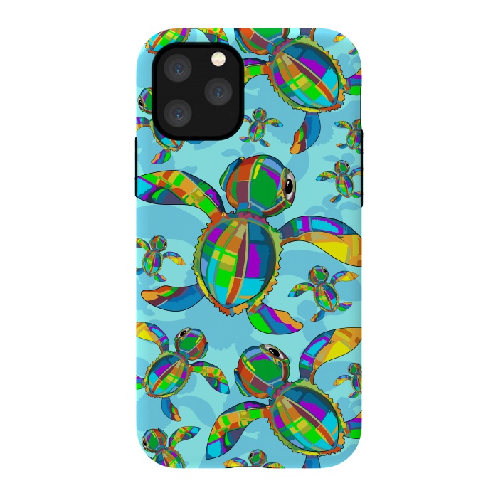 iPhone 11 Pro StrongFit Baby Sea Turtle Fabric Toy by BluedarkArt