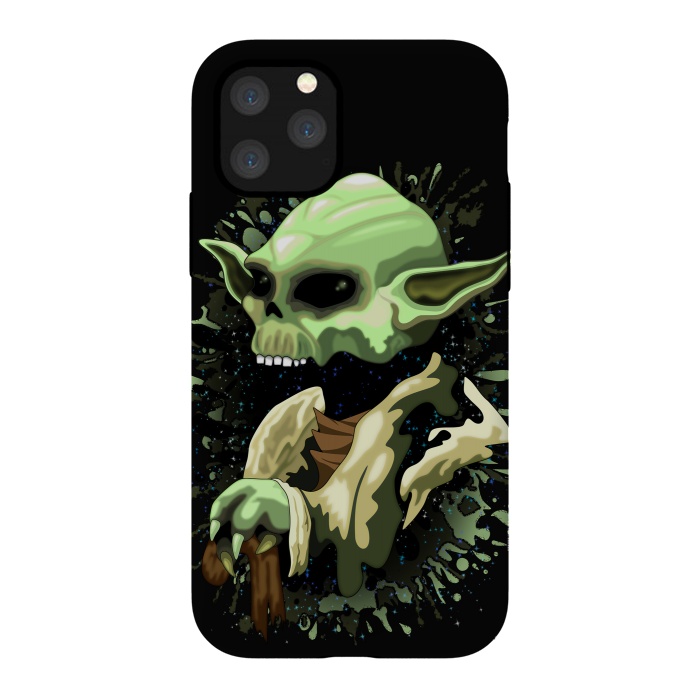 iPhone 11 Pro StrongFit Yoda Jedi Master Skull by BluedarkArt
