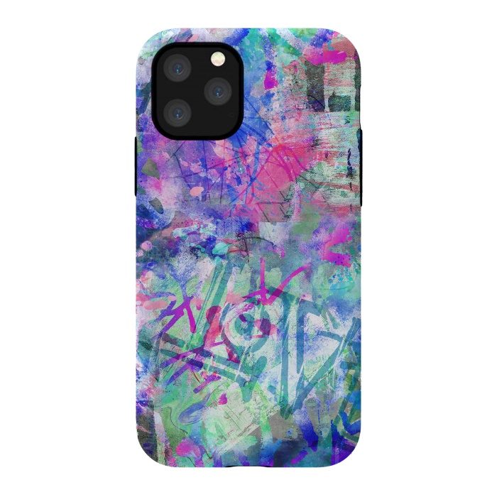 iPhone 11 Pro StrongFit Colorful Grafitti by Andrea Haase