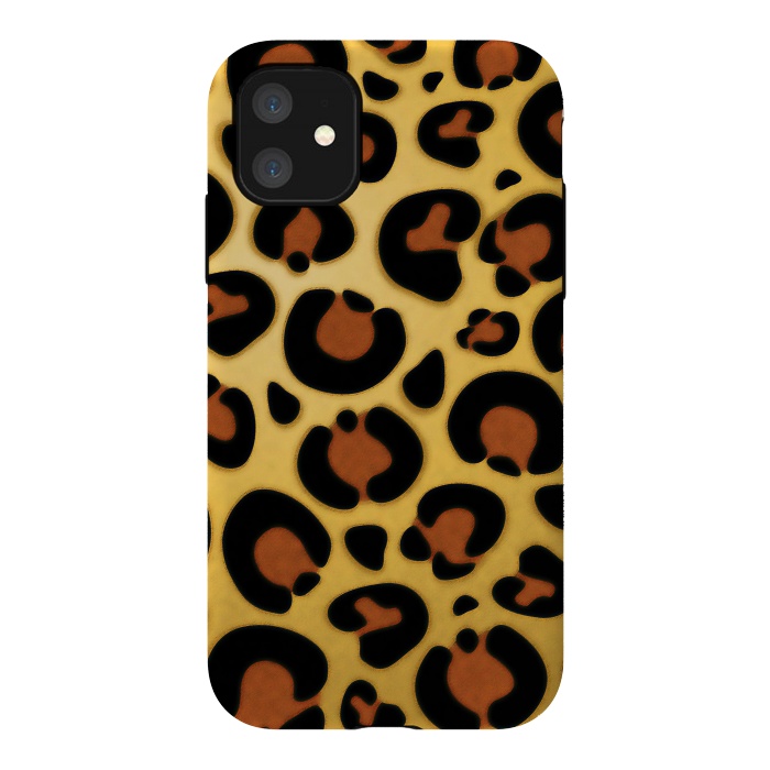 iPhone 11 StrongFit Jaguar Leopard Fur Texture by BluedarkArt