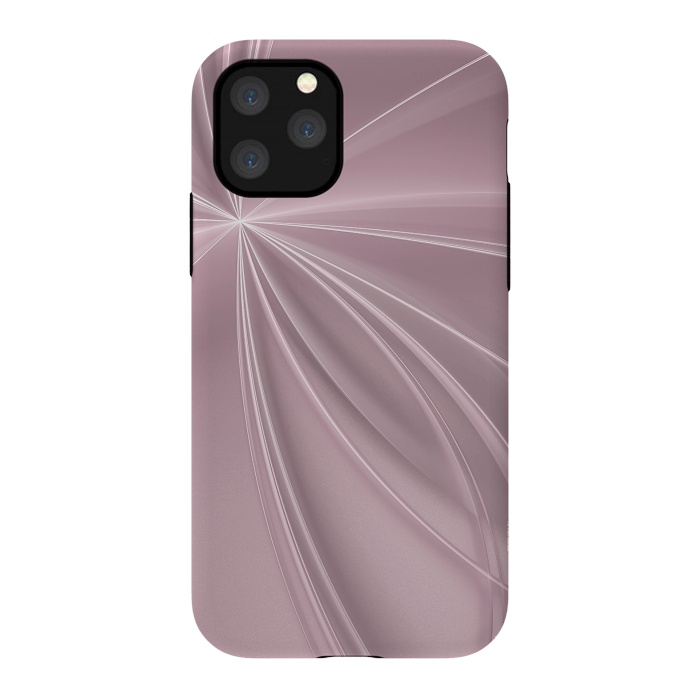 iPhone 11 Pro StrongFit Fractal Light Rays Soft Pink by Andrea Haase