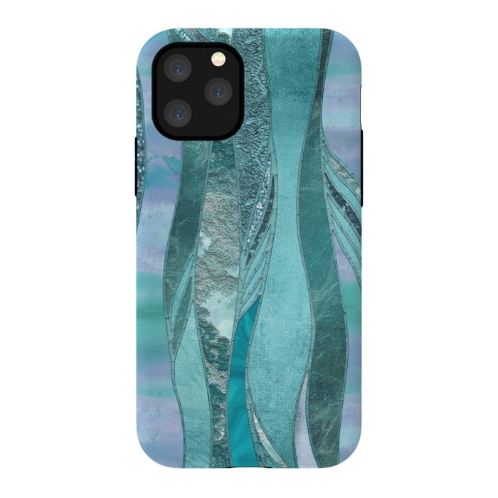 iPhone 11 Pro StrongFit Turquoise Green Glamour by Andrea Haase