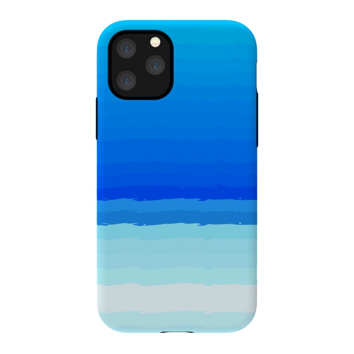 iPhone 11 Pro StrongFit blue shaded lines shades by MALLIKA