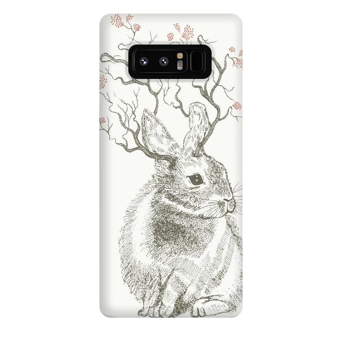 Galaxy Note 8 StrongFit Forest Bunny by Rose Halsey