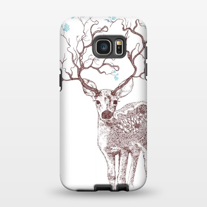 Galaxy S7 EDGE StrongFit Forest Deer by Rose Halsey