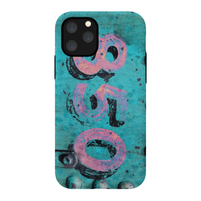 iPhone 11 Pro StrongFit Number 850 Spray Paint Grunge by Andrea Haase