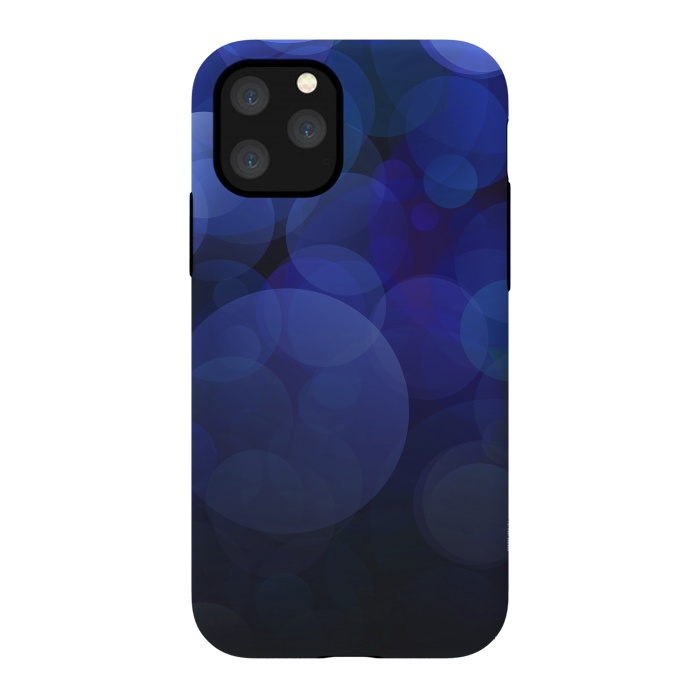 iPhone 11 Pro StrongFit Magical Blue Bokeh Lights by Andrea Haase