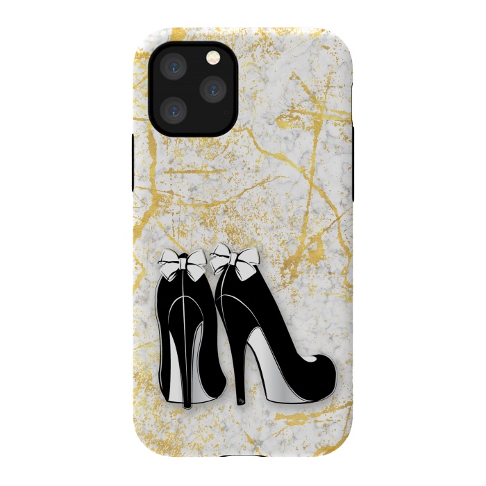 iPhone 11 Pro StrongFit Luxury Golden Marble Heels by Martina