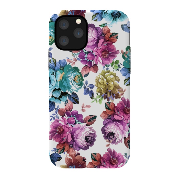 iPhone 11 Pro StrongFit Fluorescent Roses by Creativeaxle