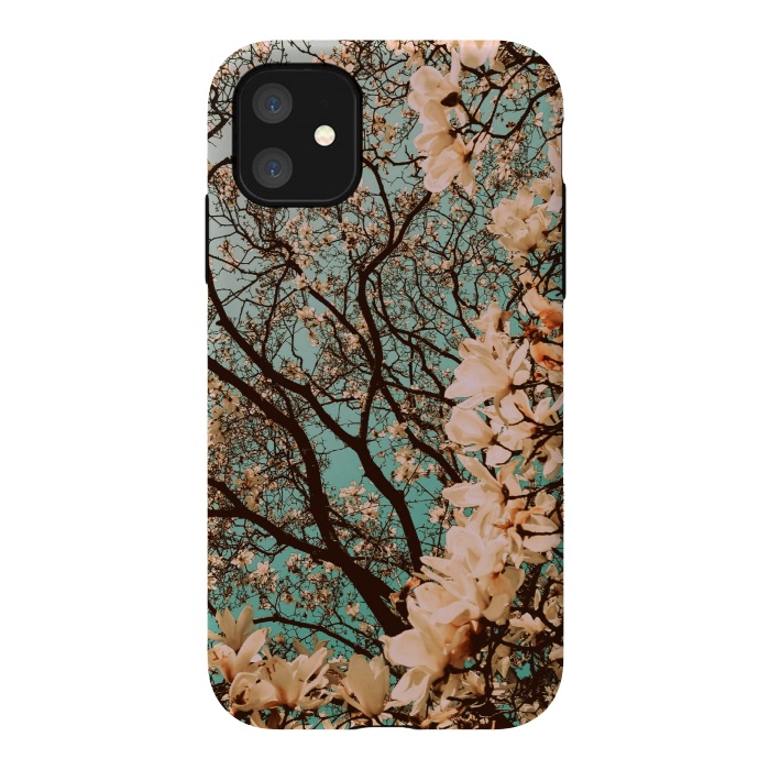 iPhone 11 StrongFit Spring Time Cherry Blossoms by Gringoface Designs
