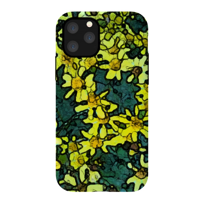 iPhone 11 Pro StrongFit Yellow Daisies by Majoih