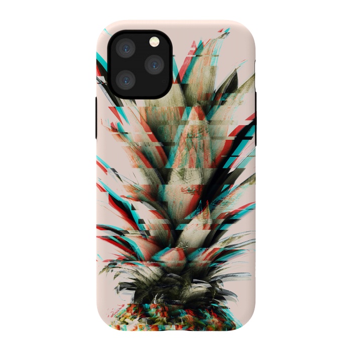 iPhone 11 Pro StrongFit Glitch pineapple by Mmartabc