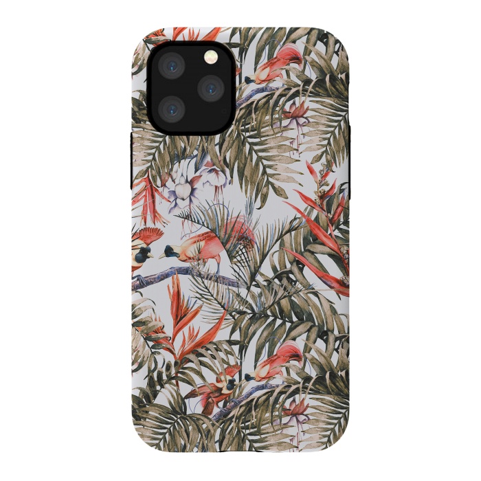 iPhone 11 Pro StrongFit Exotic birds in the jungle paradise II by Mmartabc