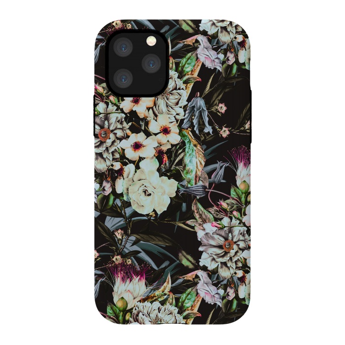 iPhone 11 Pro StrongFit Dark flowery colorful bouquet by Mmartabc