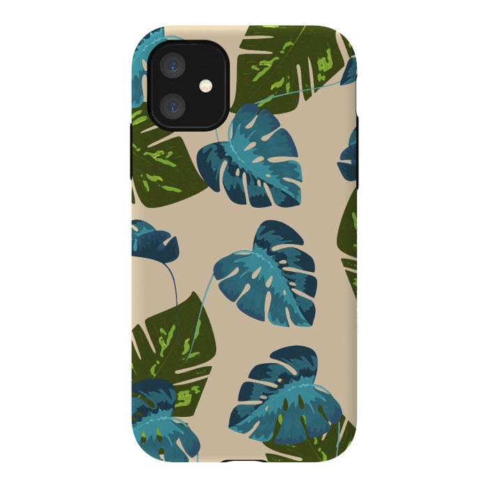 iPhone 11 StrongFit Monstera Abstract by Creativeaxle