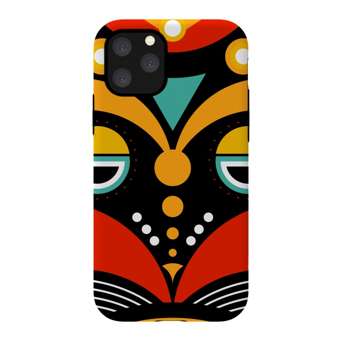 iPhone 11 Pro StrongFit rasta tribal mask by TMSarts