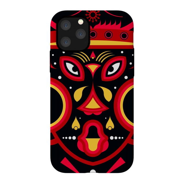 iPhone 11 Pro StrongFit ceremonial tribal mask by TMSarts