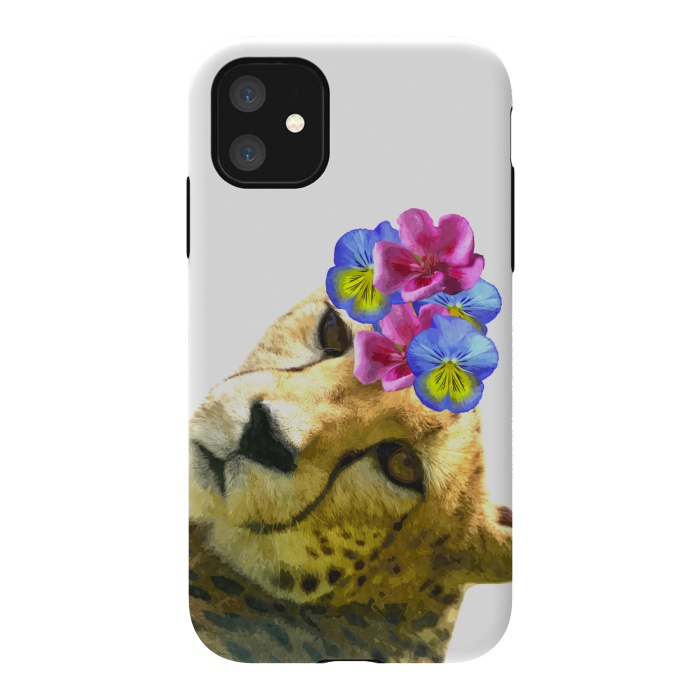 iPhone 11 StrongFit Cute Cheetah by Alemi
