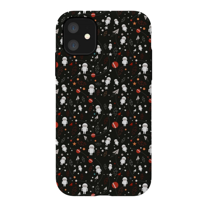 iPhone 11 StrongFit cartoon space pattern by TMSarts