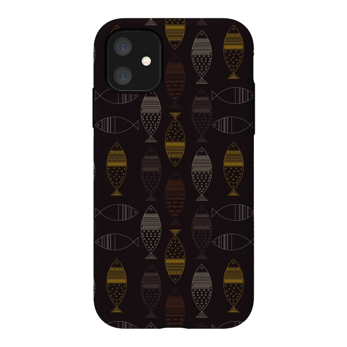 iPhone 11 StrongFit tribal fish by TMSarts