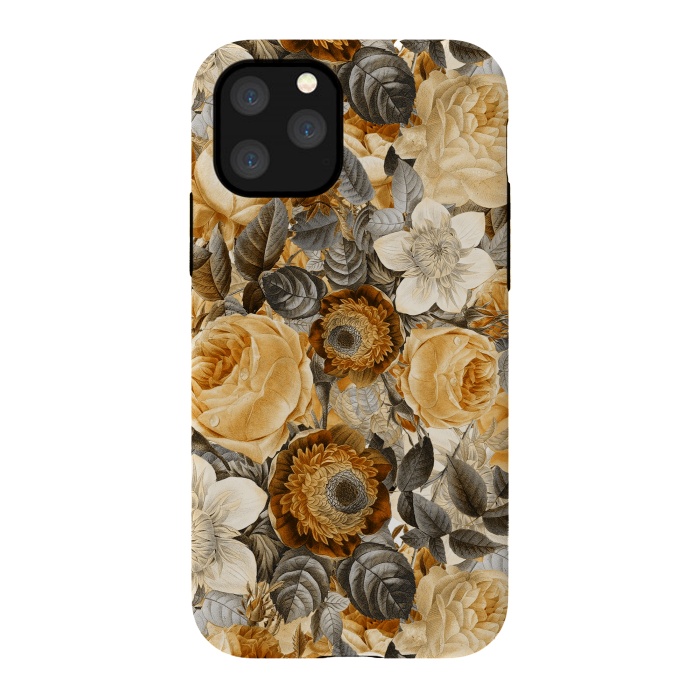 iPhone 11 Pro StrongFit luxuriantly gold vintage floral pattern by  Utart