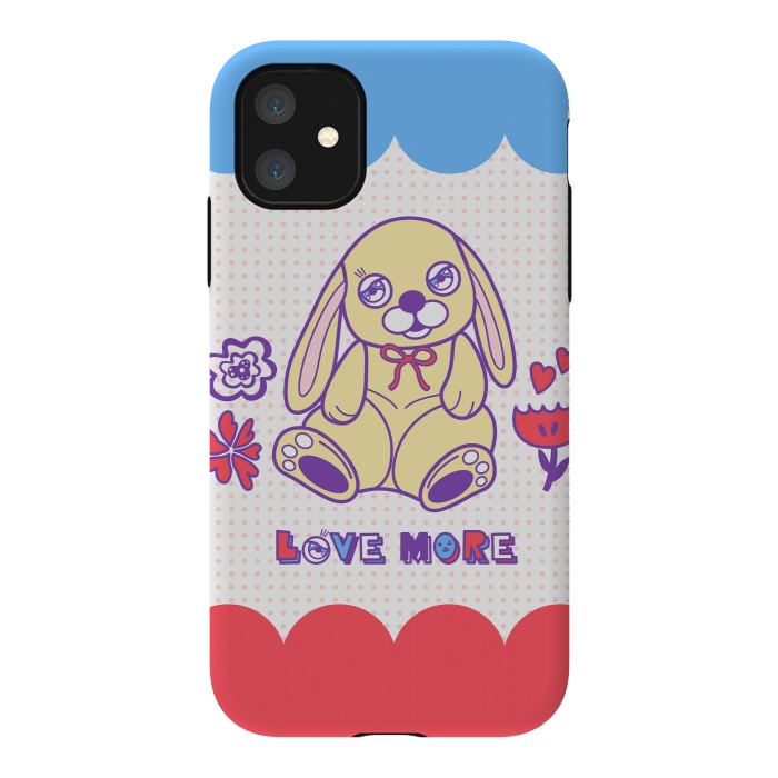 iPhone 11 StrongFit CUTIE RABBIT by Michael Cheung