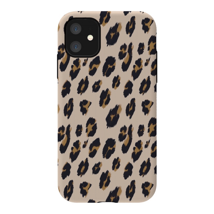 iPhone 11 StrongFit B&B Leopard Design by Joanna Vog