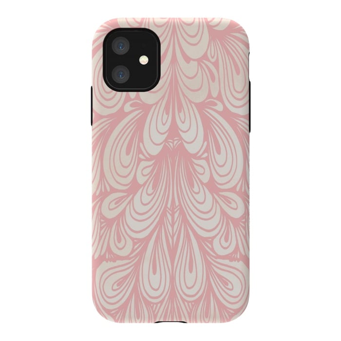 iPhone 11 StrongFit Pink Garden by Joanna Vog