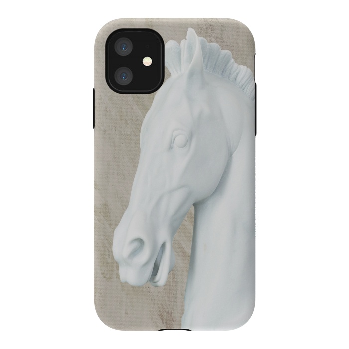 iPhone 11 StrongFit Ancient Sculpture Horse Decor  by Joanna Vog