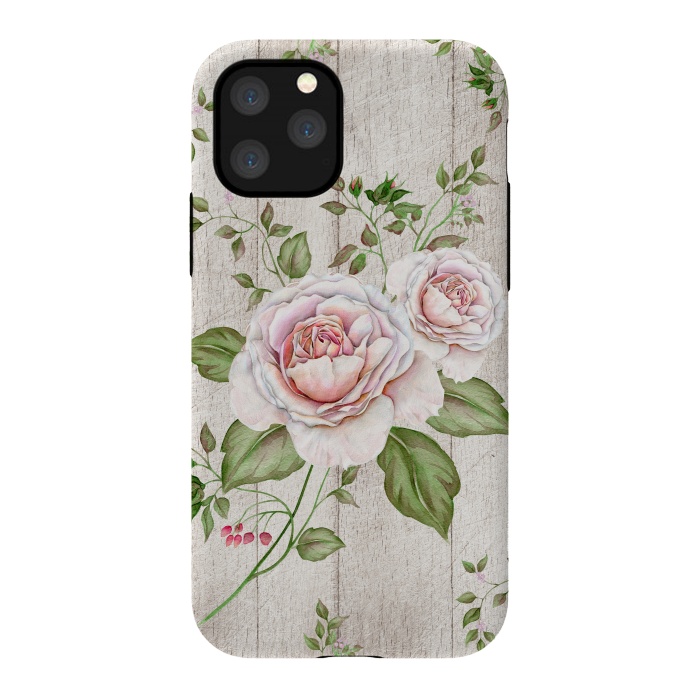 iPhone 11 Pro StrongFit Pink Rose by Creativeaxle