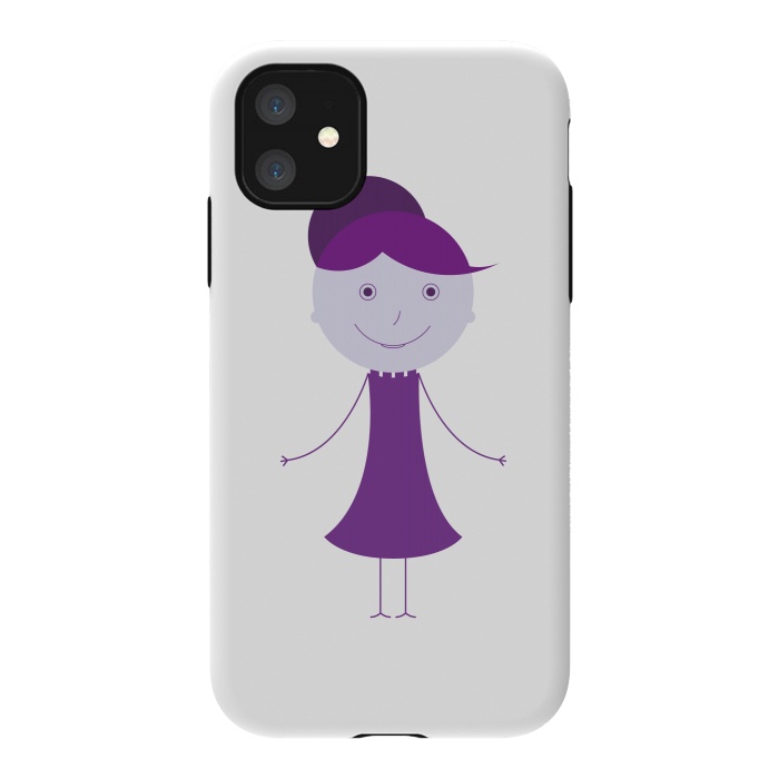 iPhone 11 StrongFit purple girl by TMSarts