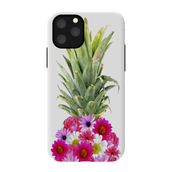 iPhone 11 Pro StrongFit Pineapple Flowers by Alemi