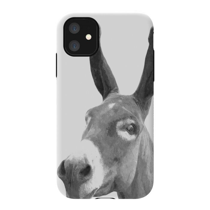 iPhone 11 StrongFit Black and White Donkey by Alemi