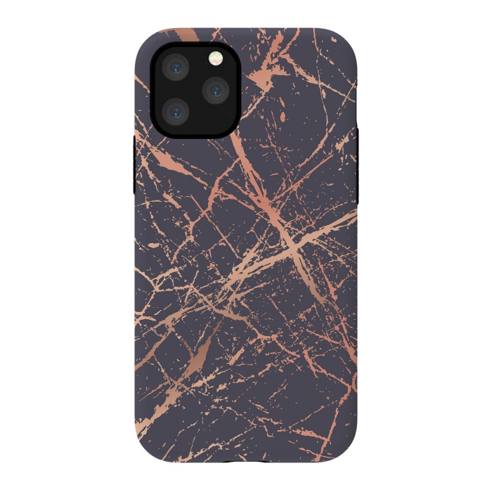 iPhone 11 Pro StrongFit Copper Splatter 001 by Jelena Obradovic