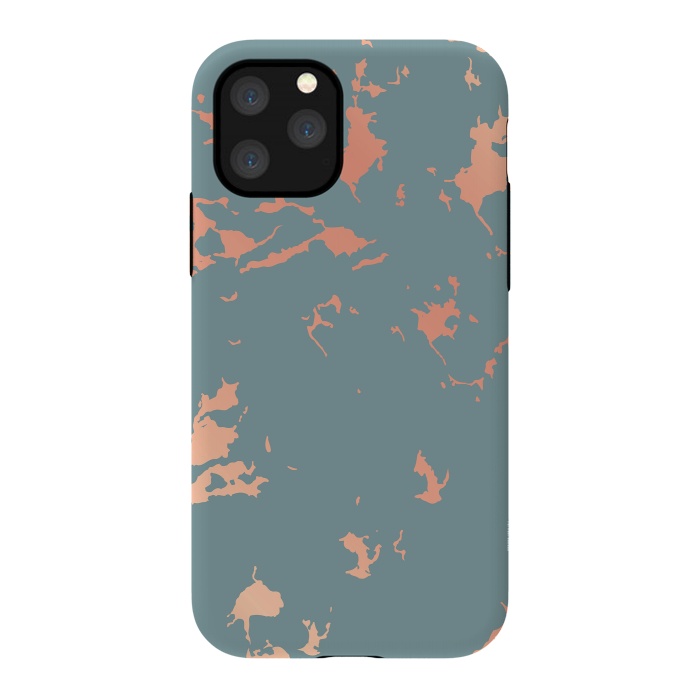 iPhone 11 Pro StrongFit Copper Splatter 002 by Jelena Obradovic
