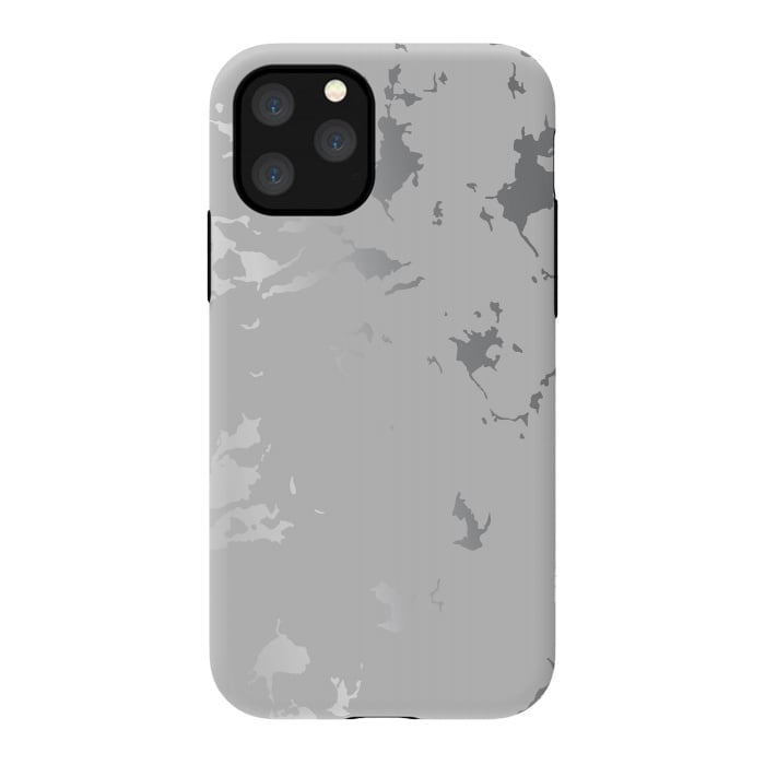 iPhone 11 Pro StrongFit Silver Splatter 001 by Jelena Obradovic