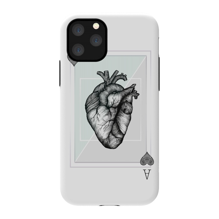iPhone 11 Pro StrongFit Ace of Hearts by Barlena