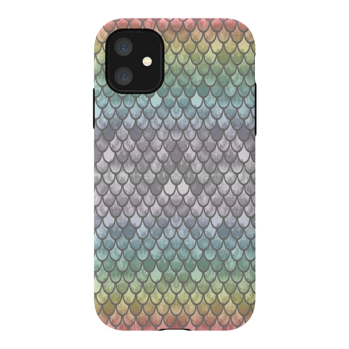iPhone 11 StrongFit Pretty Mermaid Scales 11 by Angelika Parker
