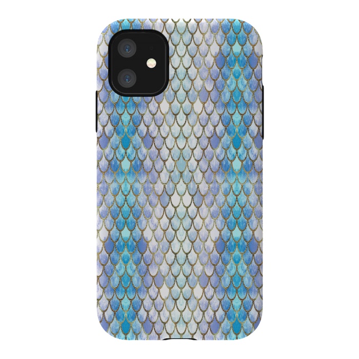 iPhone 11 StrongFit Pretty Mermaid Scales 41 by Angelika Parker