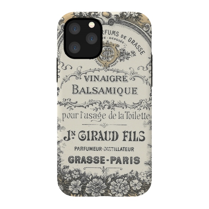 iPhone 11 Pro StrongFit Vintage French Typography by Andrea Haase
