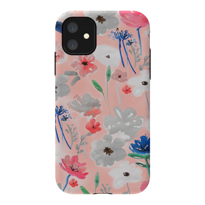 iPhone 11 StrongFit Blush florals by MUKTA LATA BARUA